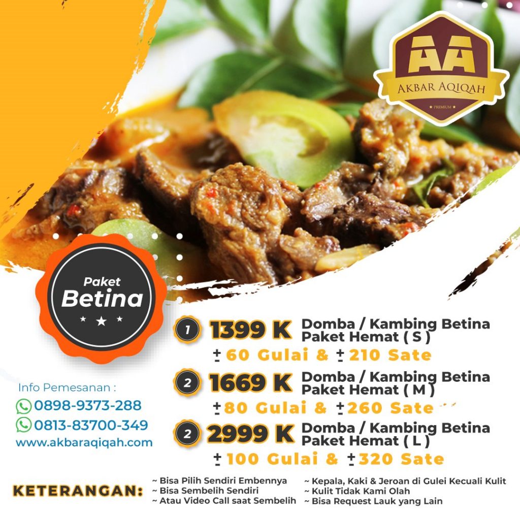 Paket Aqiqah Kambing Betina